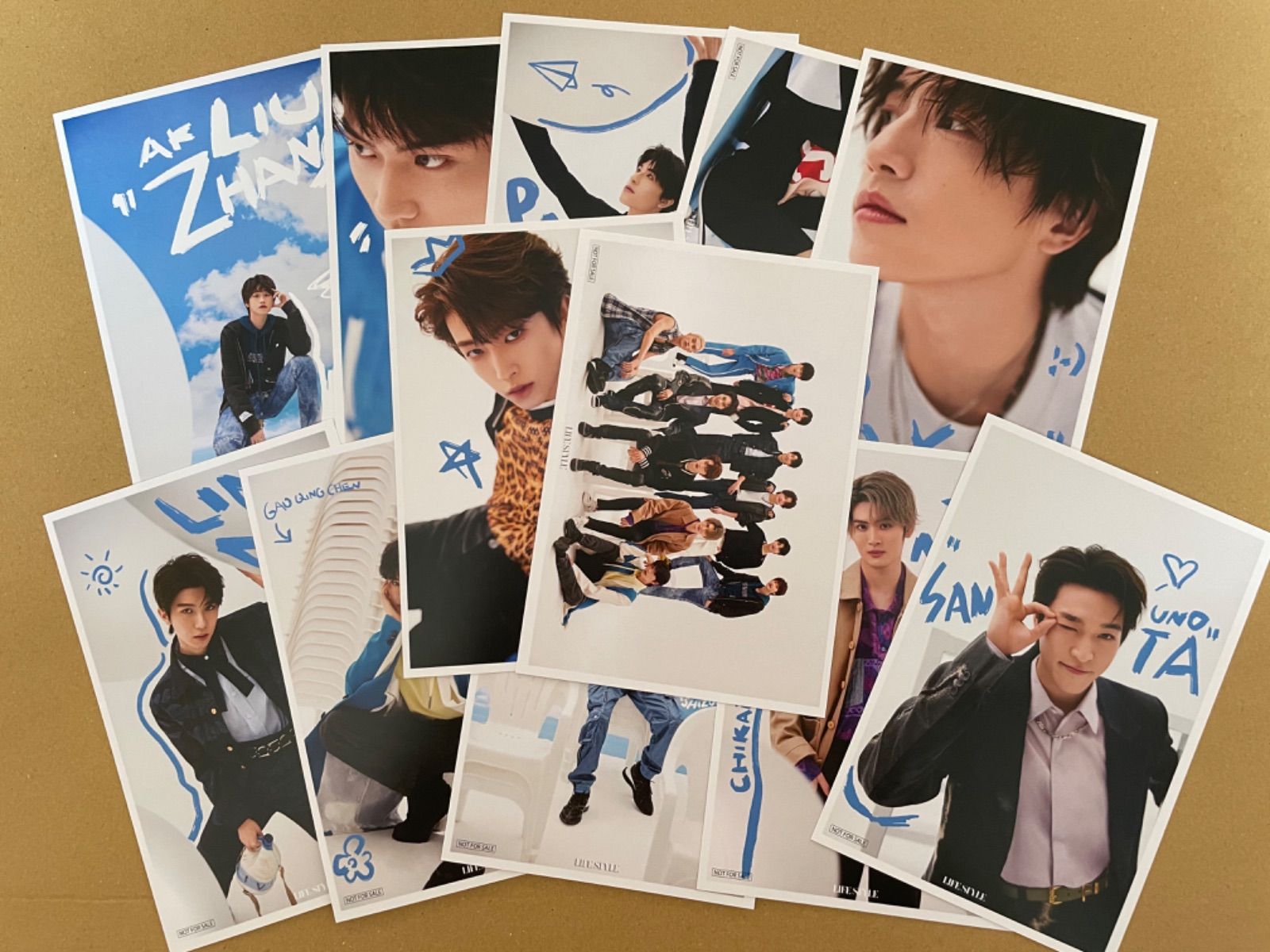 into1 张嘉元 直筆サイン ポストカード INTO1 张嘉元 スペシャル賞 ポストカードA,B INTO1 ポストカード