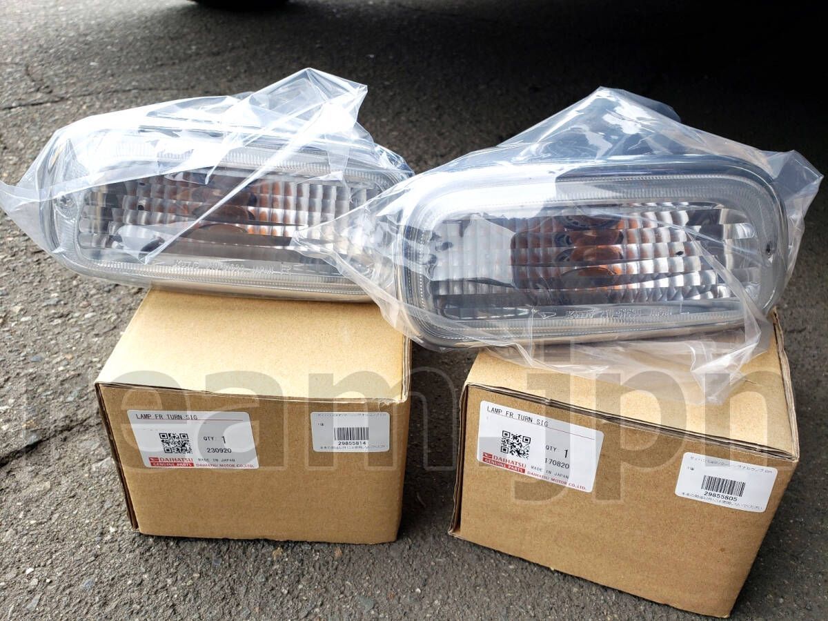 ダイハツ純正 L700 ミラジーノ フロントウインカー 左右 フロントターンランプ 浸水対策品 DAIHATSU MIRA JINO FRONT TURN LAMP JDM