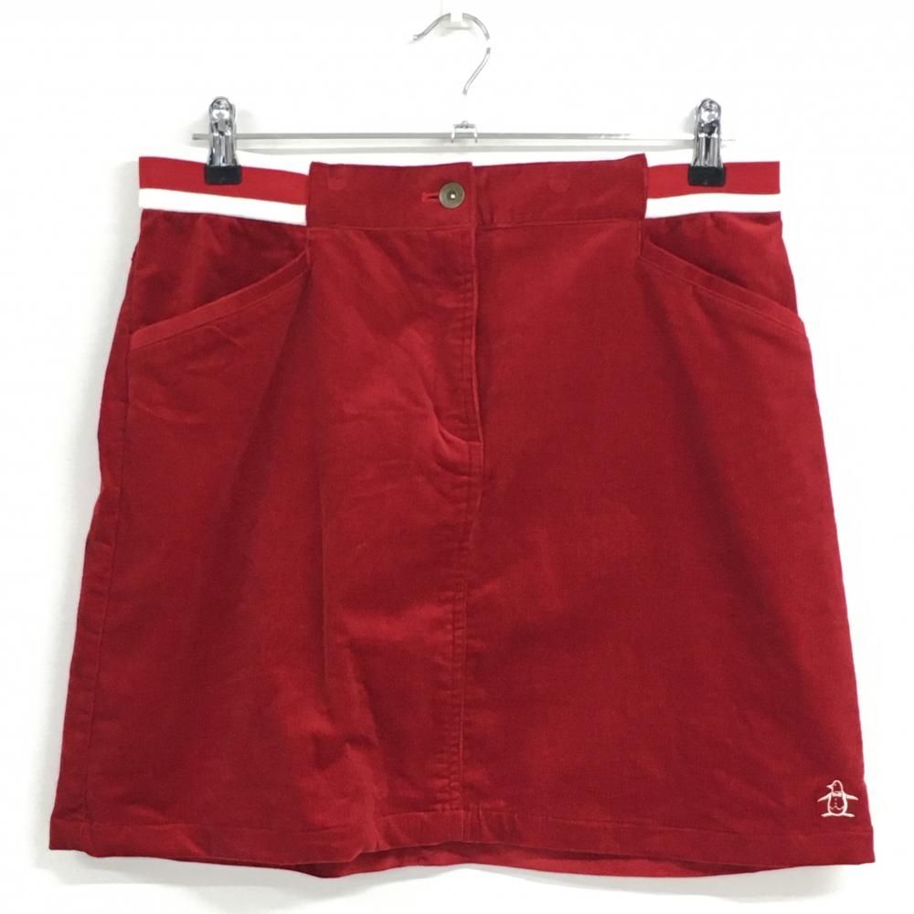 マンシングウェア ゴルフ コーディロイ スカート レッド サイズ11