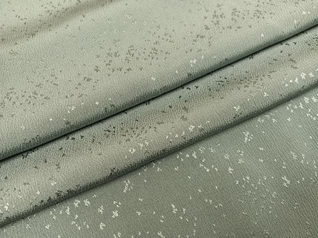 平和屋着物○上質な色無地 霞地紋 豆がら茶色 正絹 逸品 AAAZ0534ph