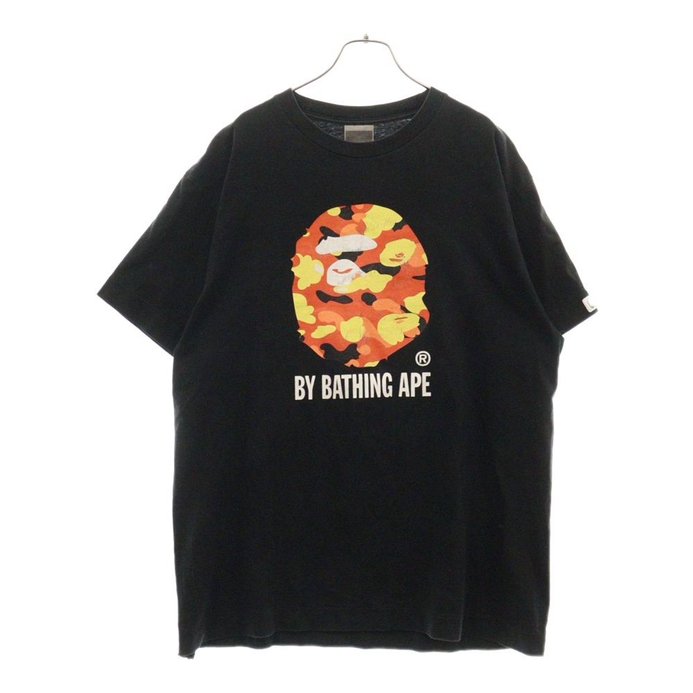 A BATHING APE (アベイシングエイプ) 90S フロントロゴプリント クルーネック 半袖Tシャツ カットソー ブラック