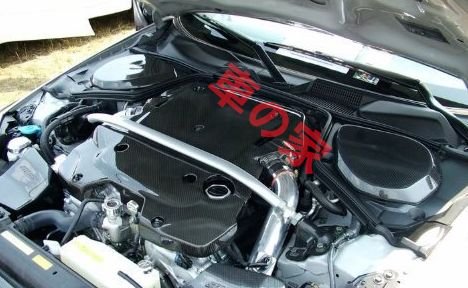 日産350Z Z33 カーボンファイバー バッテリーカバー Z33 バッテリー冷却パネル 車両 エンジンフード