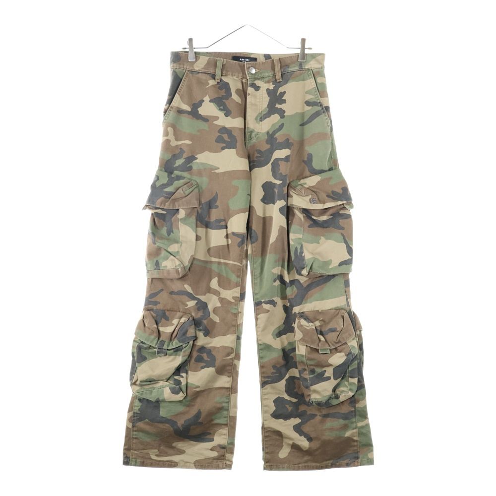 AMIRI アミリ UTILITY STRAIGHT PANTS カモ柄 ユーティリティ ストレート カーゴパンツ カーキ