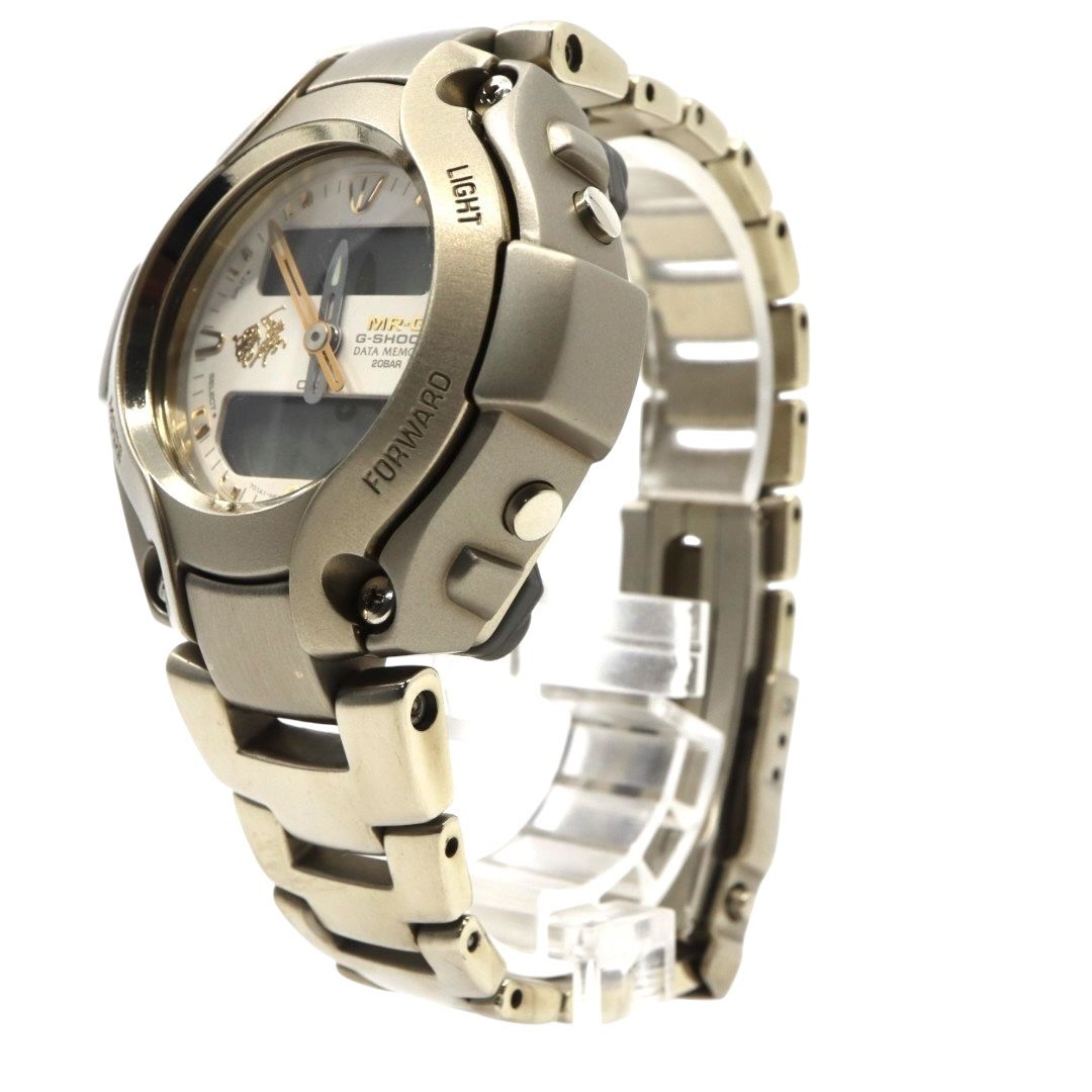 激 !!! 級 カシオ G-SHOCK MR-G MRG-130TG ラトランドポロクラブ メンズ 腕時計 アナデジ フルメタルチタン 20気圧防水 ヴィンテージ コラボモデル MR-G 130TG G2