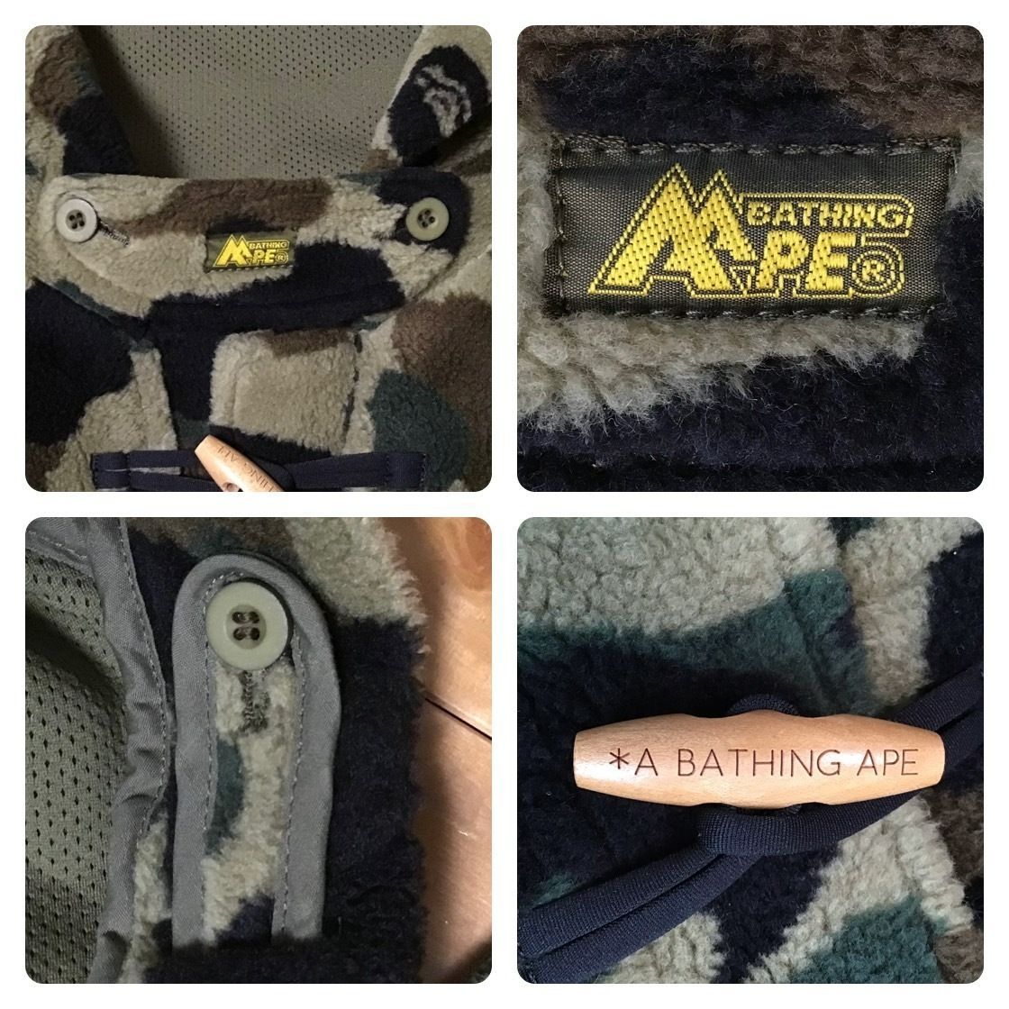 ☆初期☆ 1st camo ボア ダッフルコート Sサイズ a bathing ape Boa