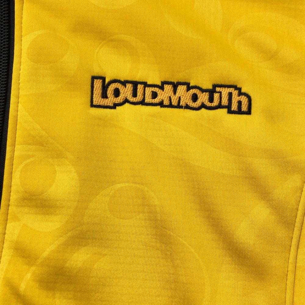 サイズ：XL LOUD MOUTH ラウドマウス  ジップジャケット シャガデリック 総柄 ネイビー系 [240101495853] ゴルフウェア メンズ ストスト LOUD MOUTH ラウドマウス 裏起毛 ジップジャケット シャガ
