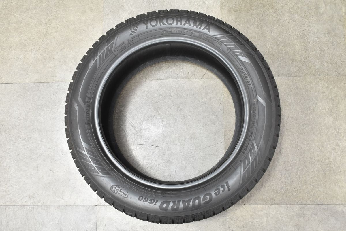 ①溝有り！ヨコハマ アイスガードIG60 215/55R17 4本セット クラウンアスリート オデッセイ ヴェゼルハイブリッド カムリなどに！ 交換用に】ヨコハマ アイスガード iG60 215/55R17 4本セット クラウン