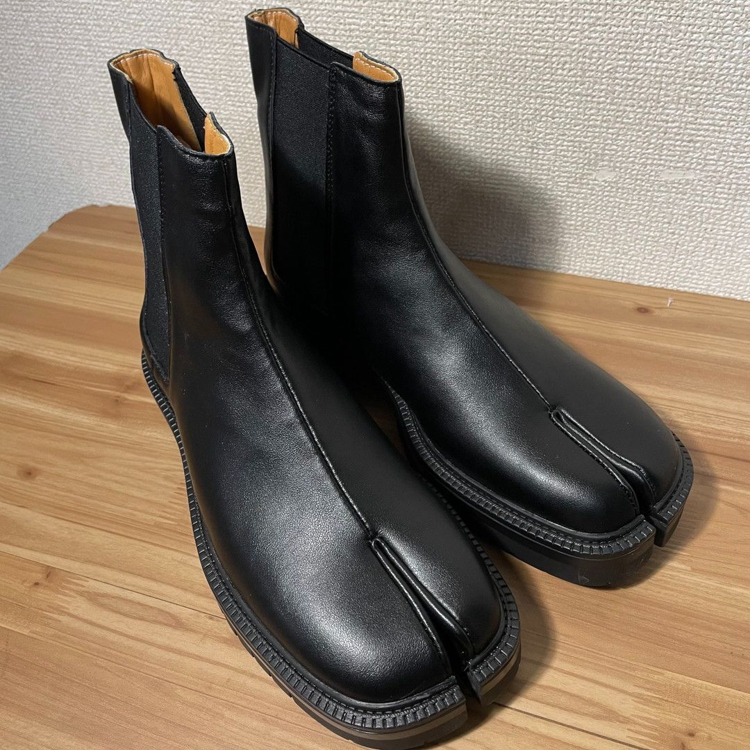 メンズ 足袋 ブーツ サイドゴア サイズ41 26cmくらい 黒