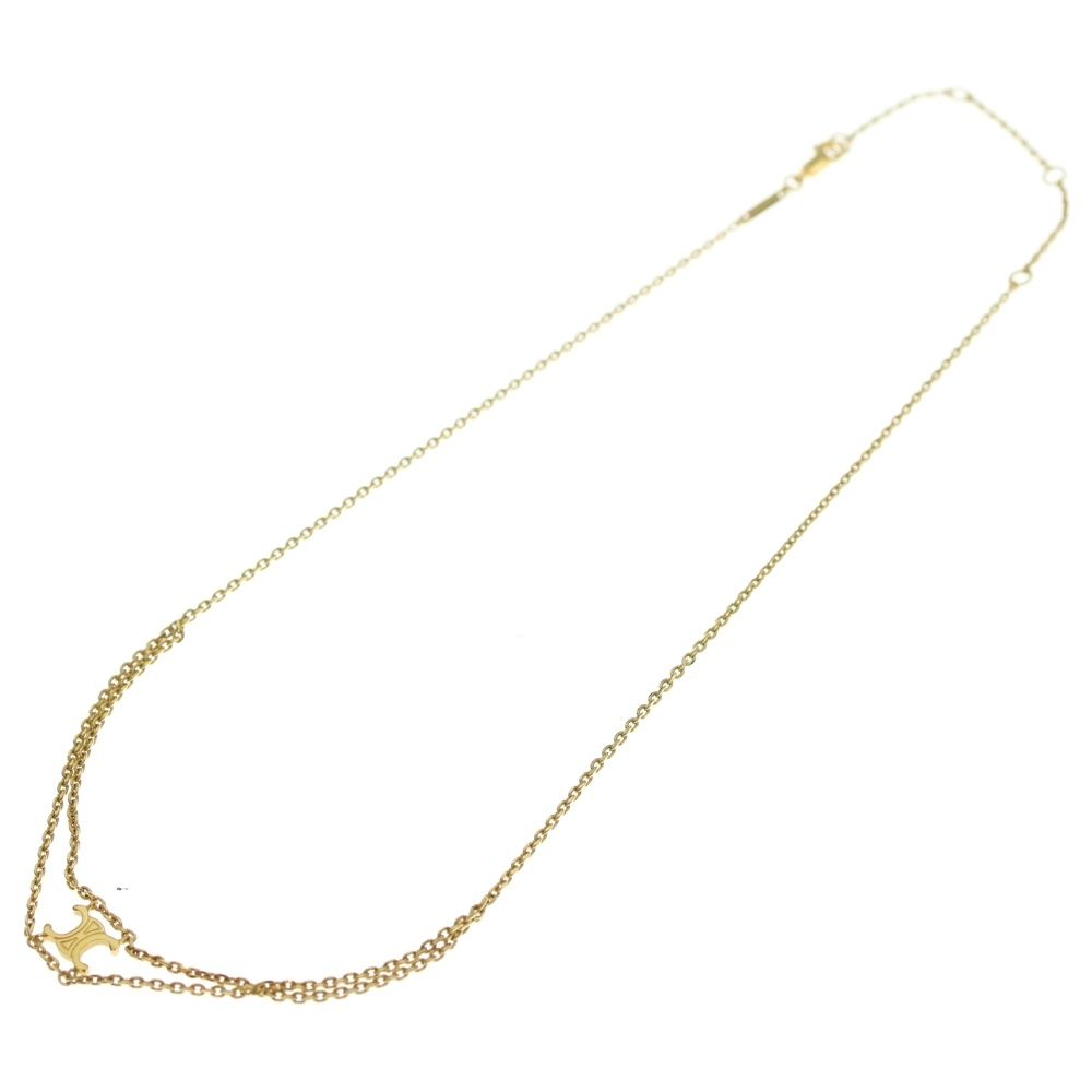 CELINE セリーヌ トリオンフモチーフ サスペンダーネックレス ゴールド WCA3283