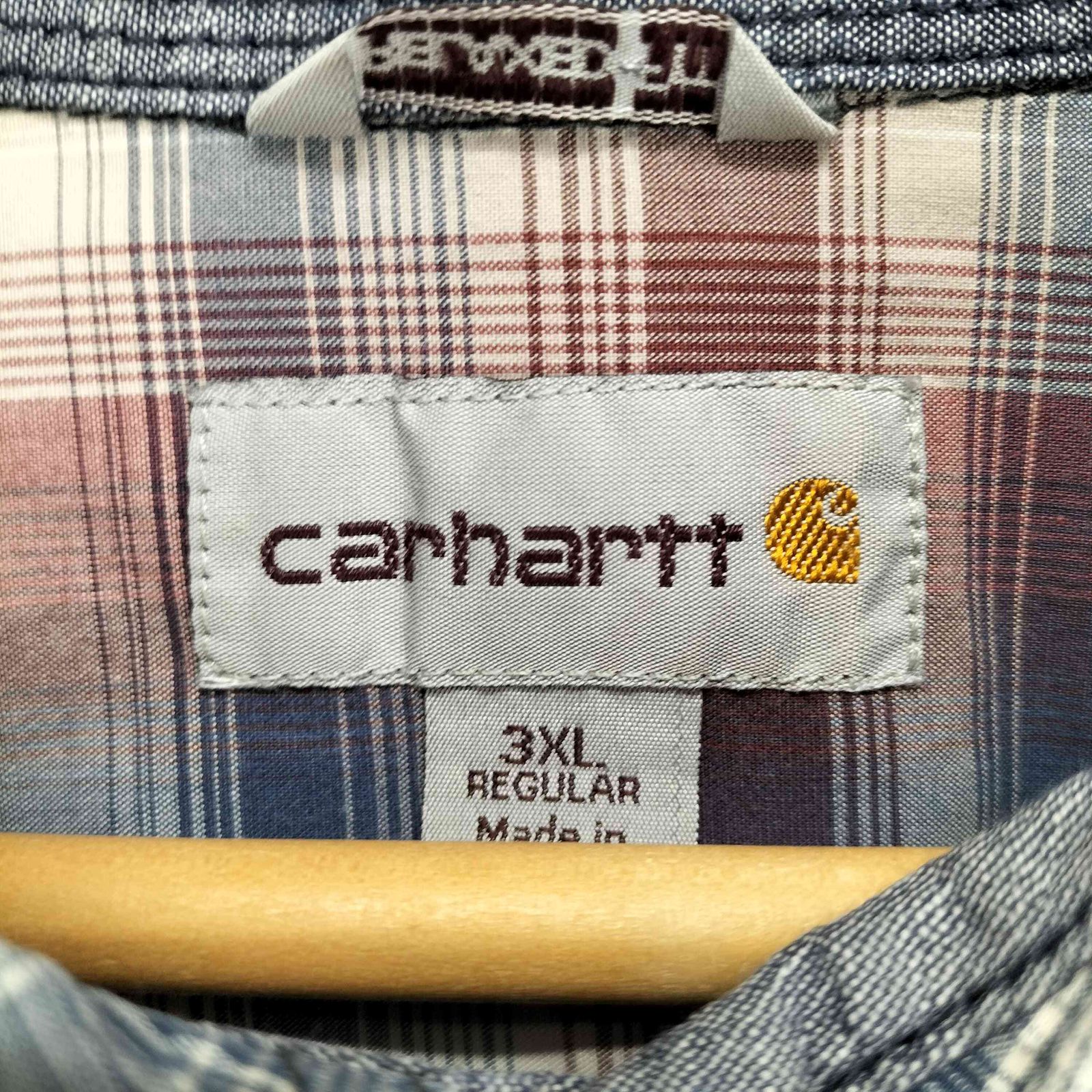 Carhartt Force チェック柄 半袖シャツ XL Carhartt チェック柄 半袖シャツ Lサイズ - メルカリ