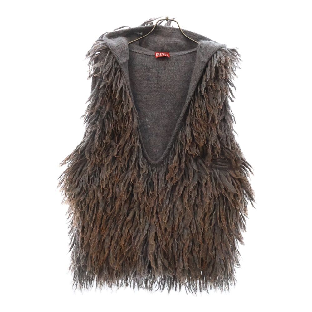 DIESEL (ディーゼル) K-HARUF KNIT HOODED VEST ウールニット 