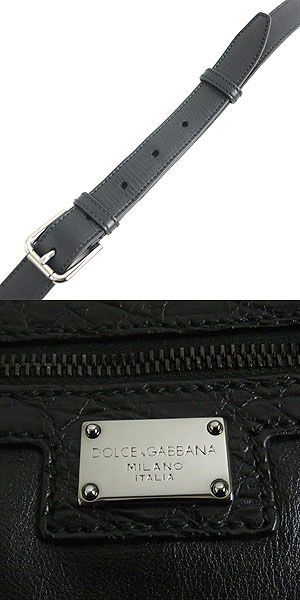 極美品□ドルチェ＆ガッバーナ ロゴプレート シルバー金具