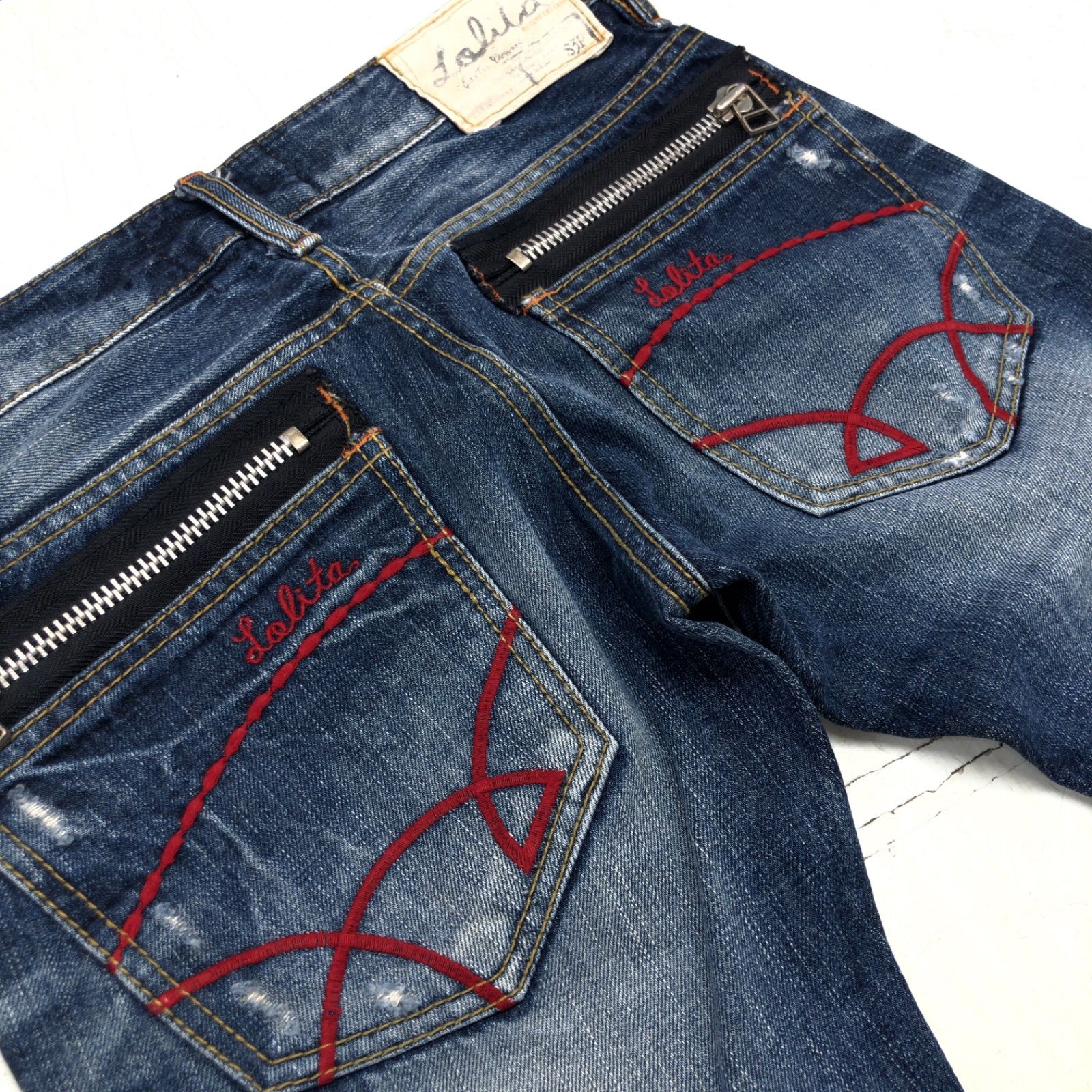 LOLITA JEANS ロリータジーンズ USED加工 ギミック ローライズ