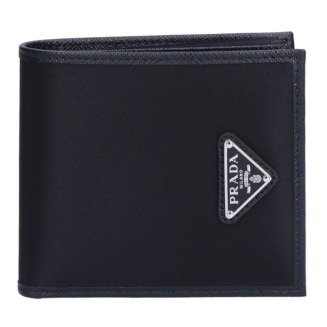 プラダ PRADA メンズ 折財布 二つ折財布 小銭入れ付き TESSUTO+SAFFIAN