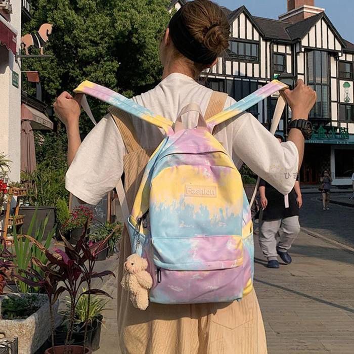 グラデーションカラー ナイロンリュック リュックサック レディース グラデーションカラー バックパック