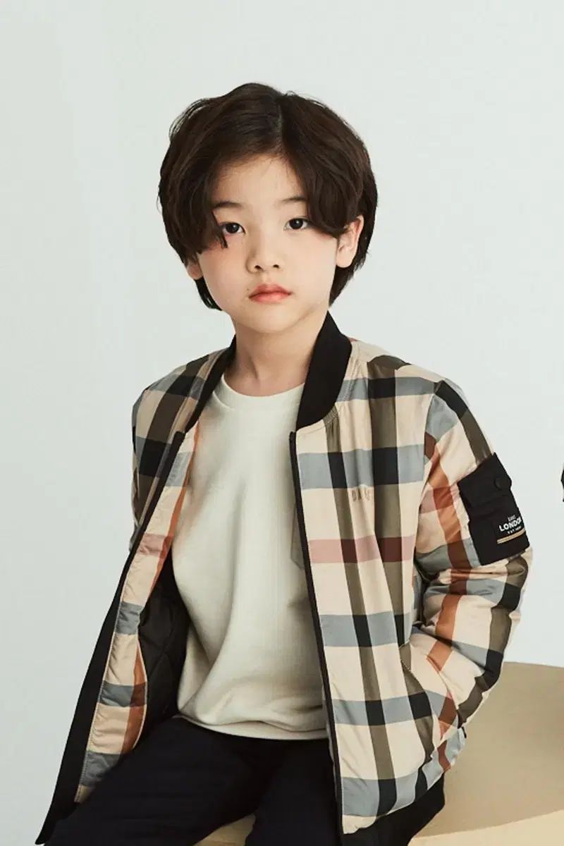 DAKS(ダックス) キッズ ハウスチェック キルティング ブルゾン 120 : ほぼ新品