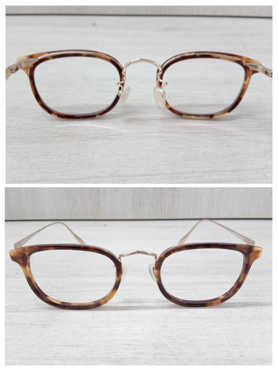 越前國甚六作|エチゼンコクジンロクサク|アイウェア|EZ002|49□23-140|DEMI×GOLD|ゴールド系