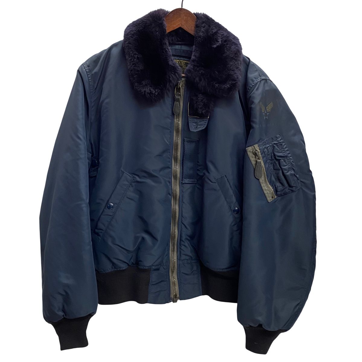 USA製 B-15D 50s復刻モデル 襟ボア フライトジャケットALPHA