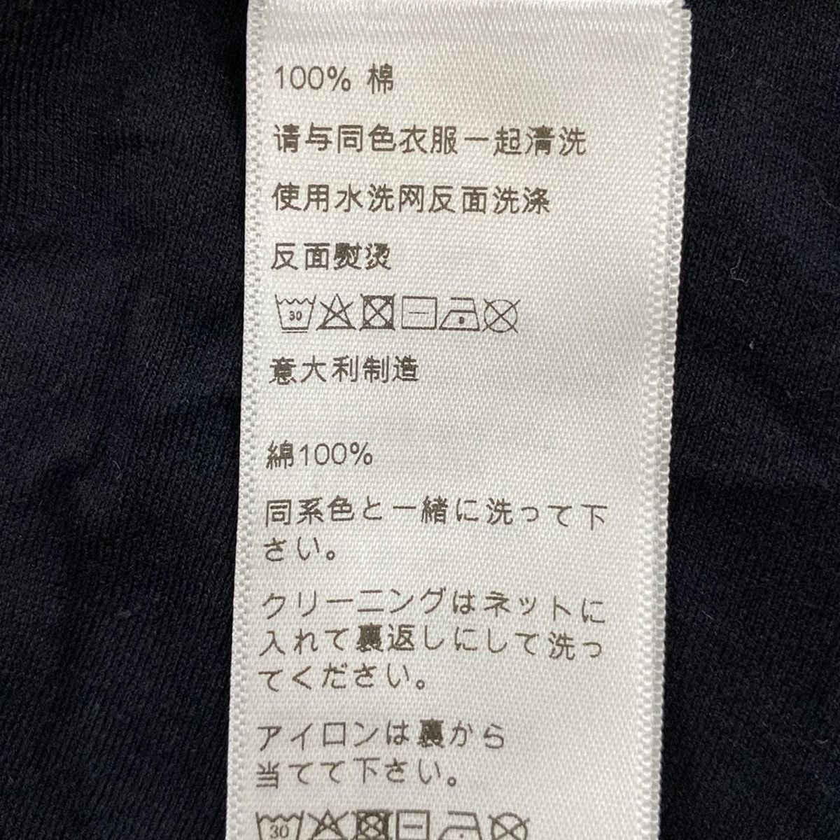  CELINE セリーヌ 半袖Tシャツ サイズL レディース - 黒×白 クルーネック 半袖(Tシャツ) Tシャツ カットソー