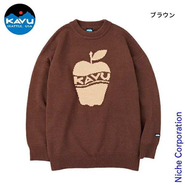 カブー メンズ アップルニット 19821916 077 ブラウン L