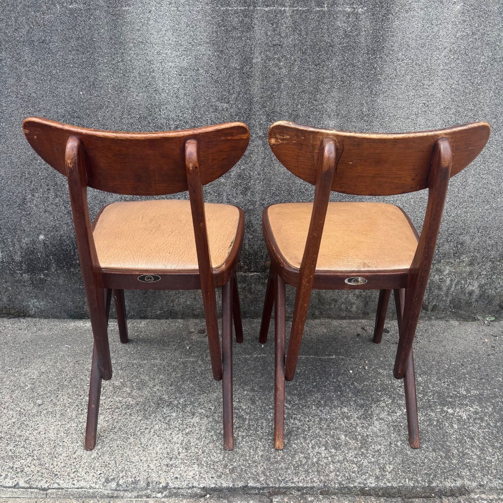 オールドマルニ】【MARUNI マルニ木工】ヴィンテージチェア 2脚セット