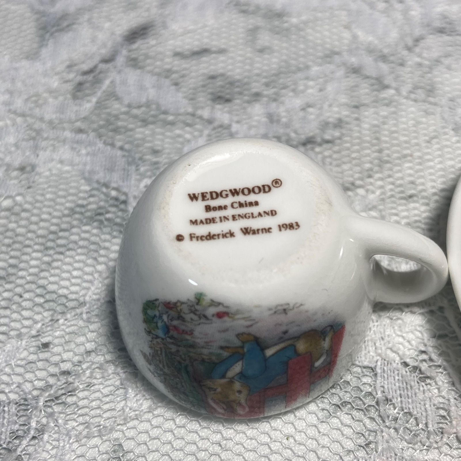 ウェッジウッド ピーターラビット ミニチュア カップ＆ソーサー&amp;プレート WEDGWOOD ウェッジウッド ピーターラビット ティーカップ