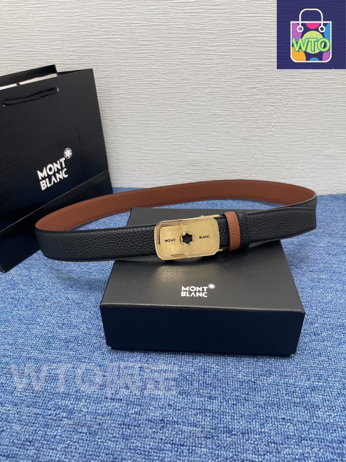 今日WTO】Montblanc モンブラン レザーベルト-1-HD37 - メルカリ