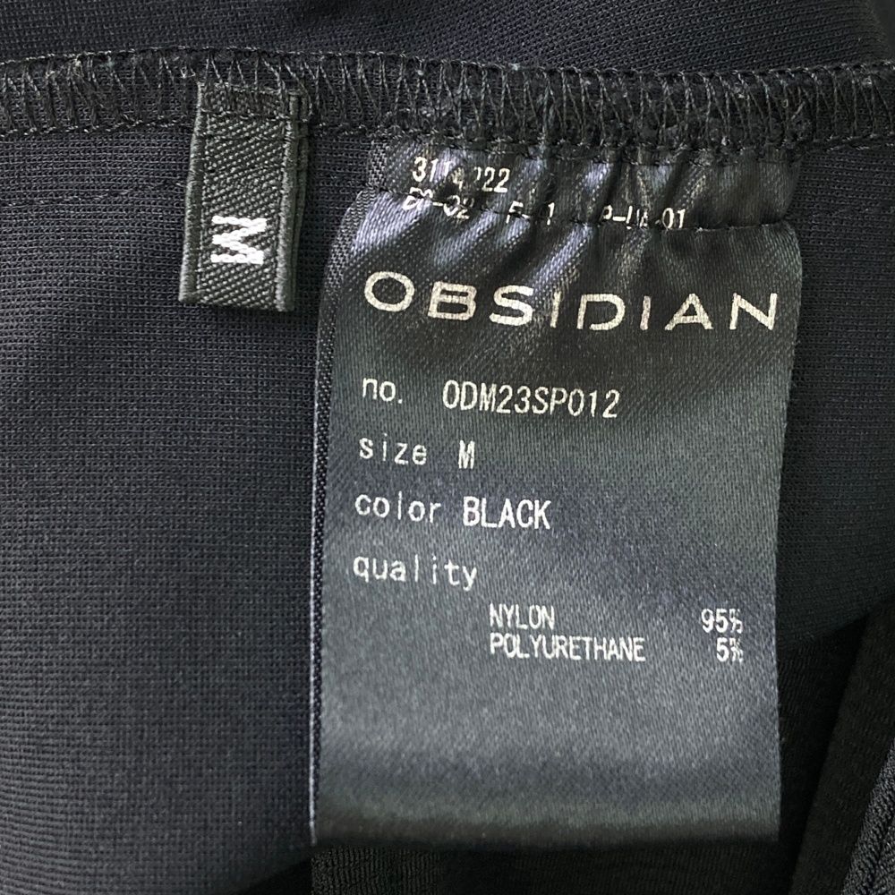 サイズ：M OBSIDIAN オブシディアン ハーフパンツ ブラック系