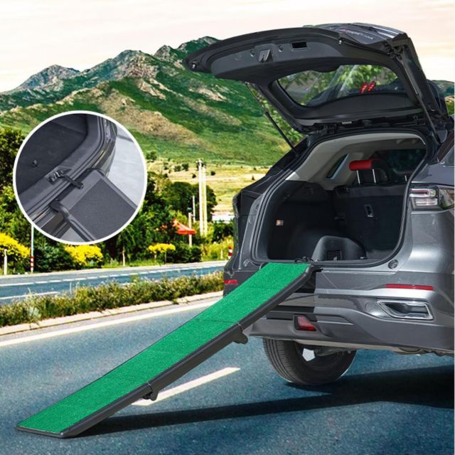  ペットスロープ ドッグスロープ 犬用スロープ 犬ステップ 車用 踏み台 大型犬 折りたたみ ペットステップ 軽量 段差なし 滑り止め犬 ペット用 ドライブ 通院 介護用 大型犬猫用スロープ 乗り降り 収納便利 耐荷重75 kg 2段 その他 ベッド マット カバー