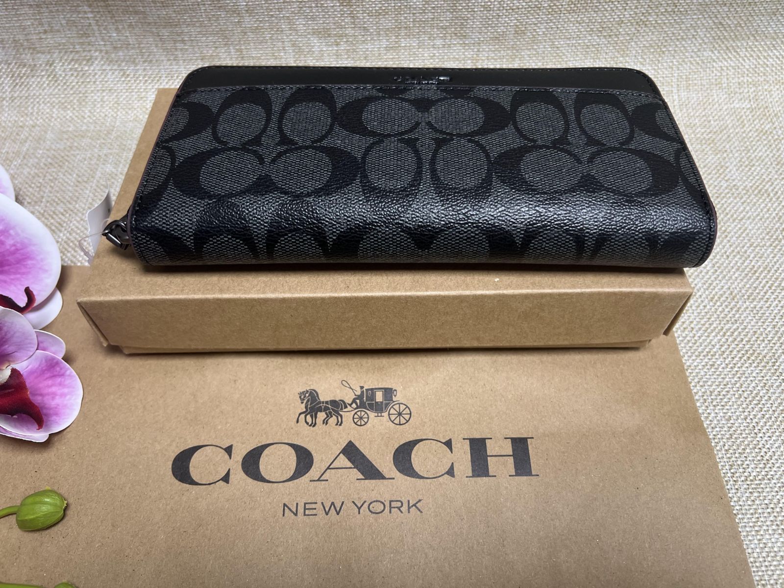 定番人気！ コーチ COACH 長財布 財布 シグネチャー B-050 F25517