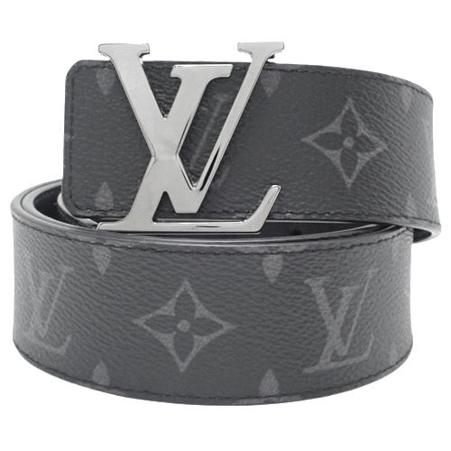 未使用 ルイヴィトン サンチュール LVイニシャル ベルト モノグラムエクリプス LOUIS VUITTON - ルイ・ヴィトン サンチュール LVイニシャル