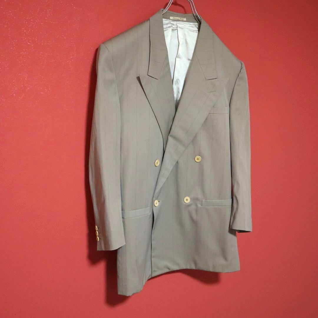 テーラードジャケット Gianni Versace 80s striped beige jacket Gianni Versace 80s striped beige jacket - メルカリ