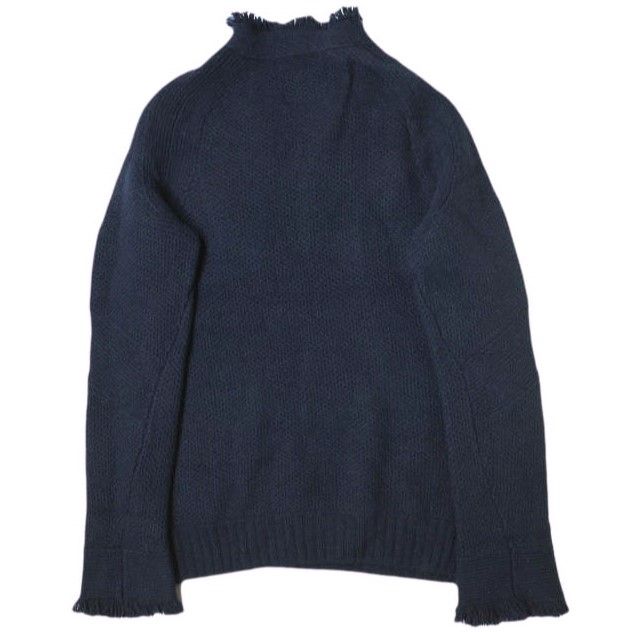 sacai サカイ 17AW frayed chunky knit フリンジハイネックニット 17 