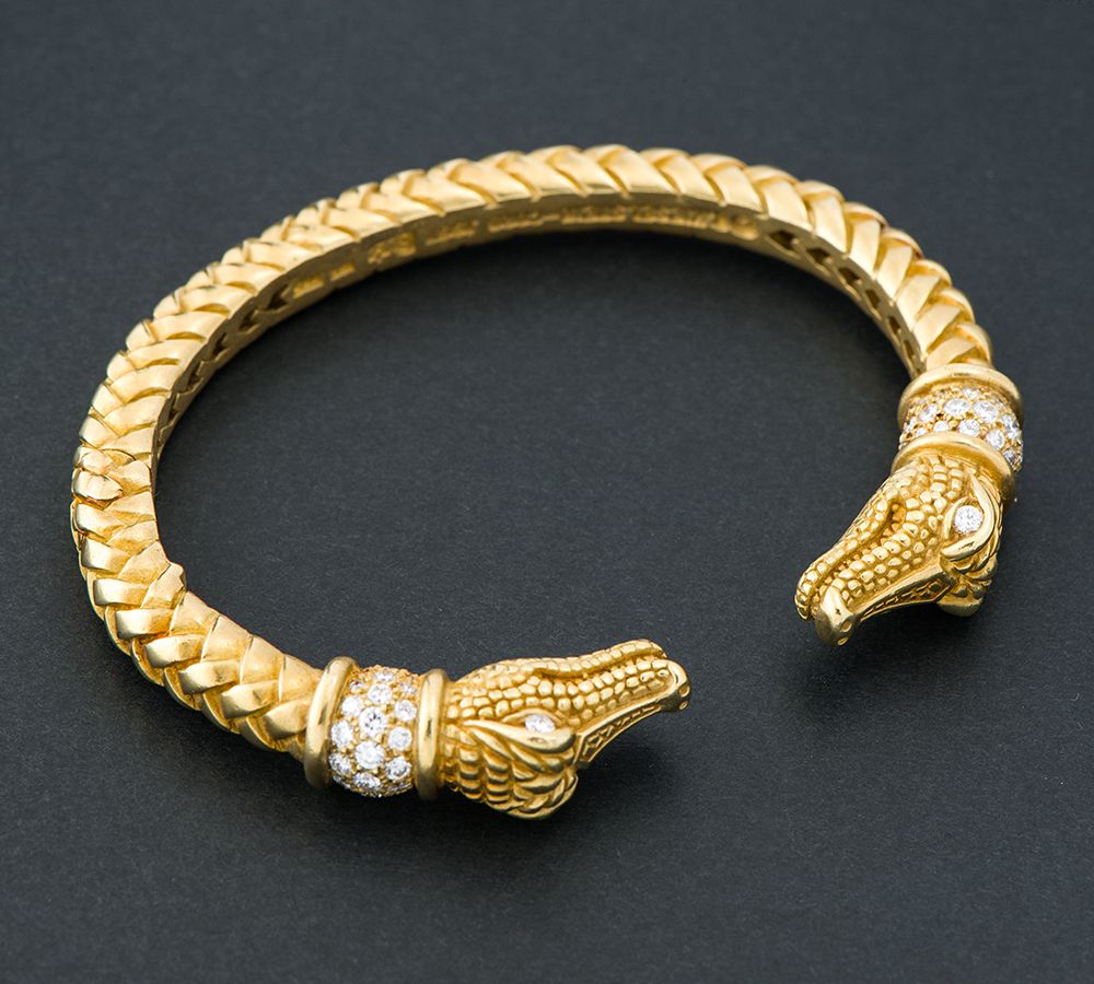 キーゼルシュタイン コード Kieselstein-Cord ワニモチーフ トル  