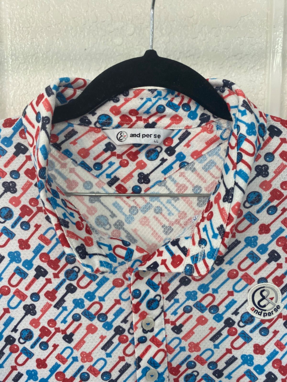 and per se アンパスィ ゴルフウェア 長袖 メンズ LLサイズ LLC-HASEGAWATOSO_COM