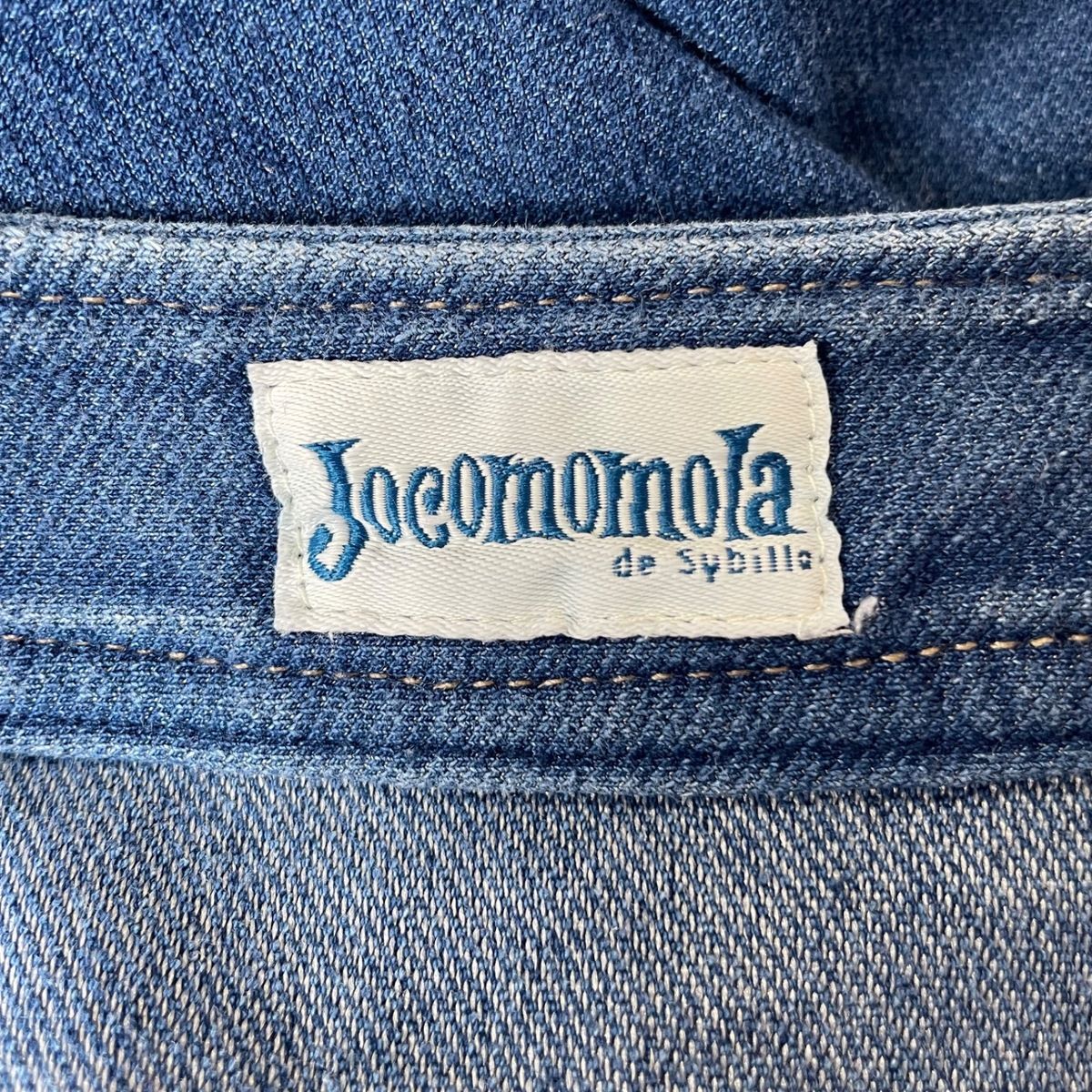 JOCOMOMOLA(ホコモモラ) ワンピース サイズ40 XL レディース - ブルー 長袖/ひざ丈/デニム