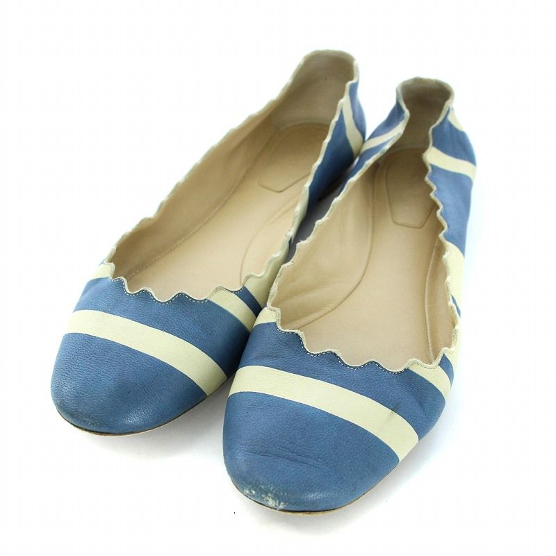 クロエ CHLOE Scalloped Ballet Flat パンプス フラットシューズ