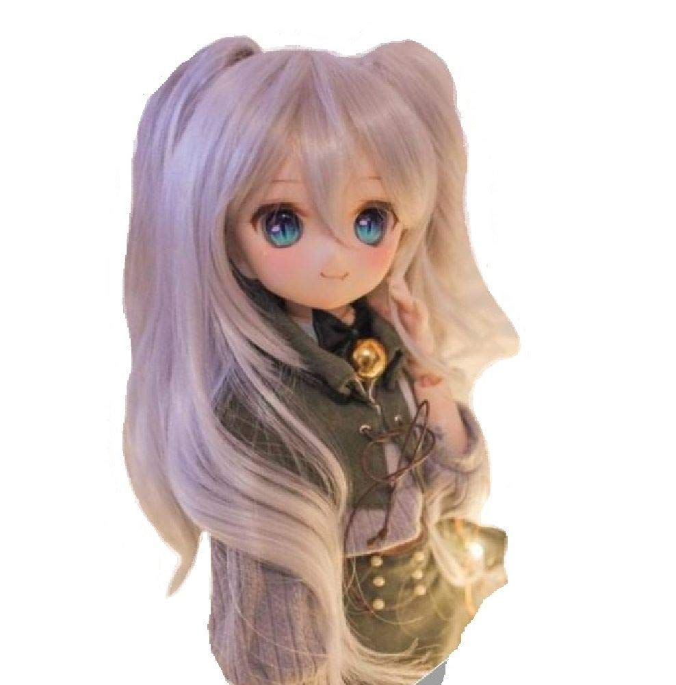 パールグレー YR EARTH ドール用 耐熱 ウィッグ 8～9インチ カツラ 可愛い巻き髪 アレンジヘア 1/3 BJD DD MDD S199  (パールグレー) - メルカリ