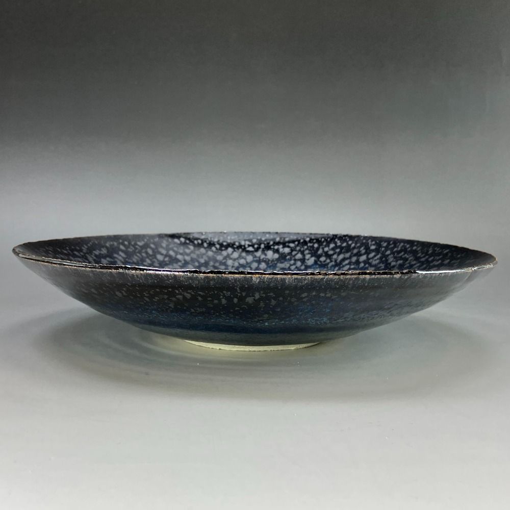 造 青油滴天目釉皿