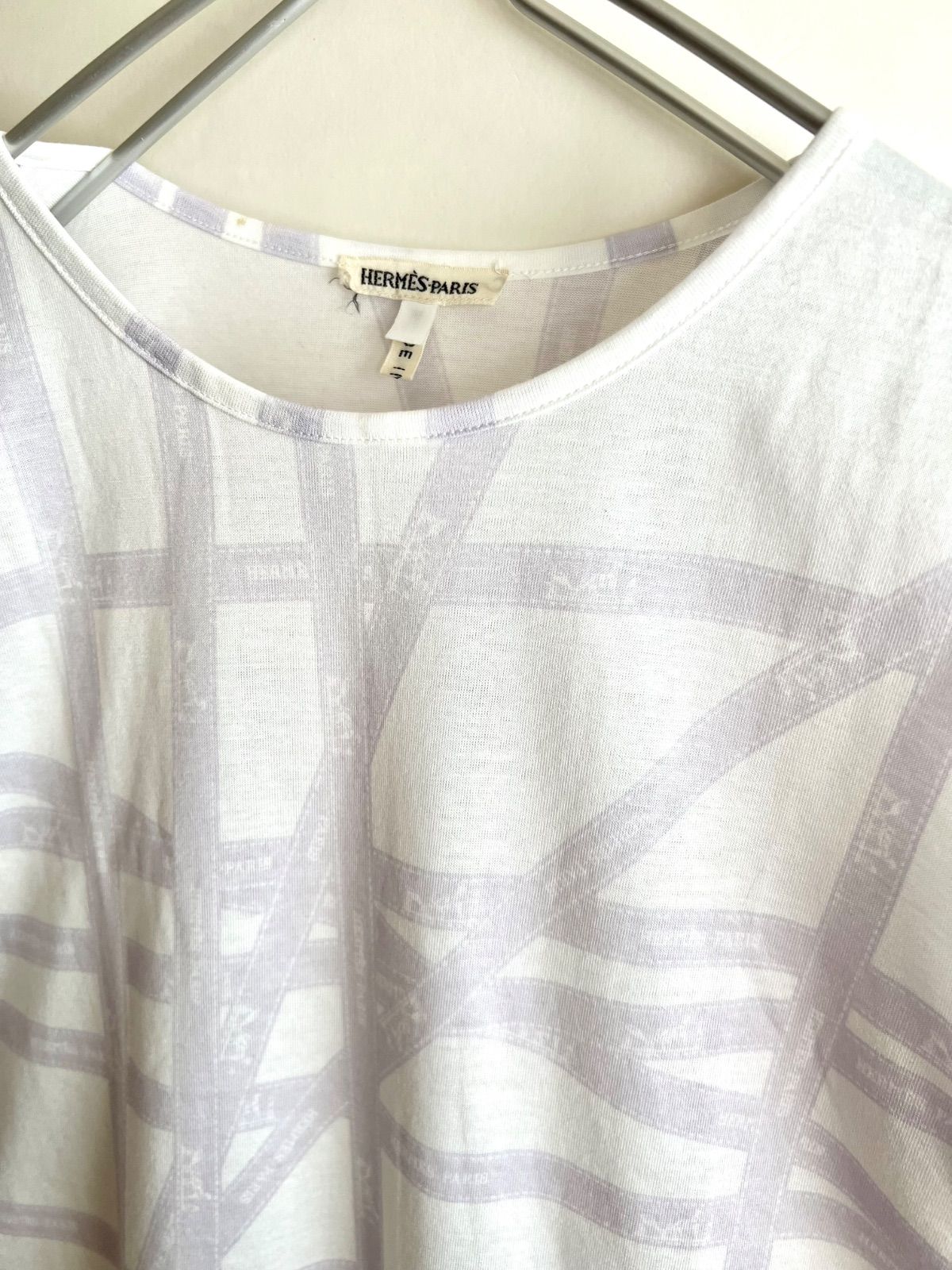 HERMES エルメス　Tシャツ【リボンストライプ】【マルジェラ期】 HERMES エルメス マルジェラ期 リボンデザインTシャツ - メルカリ