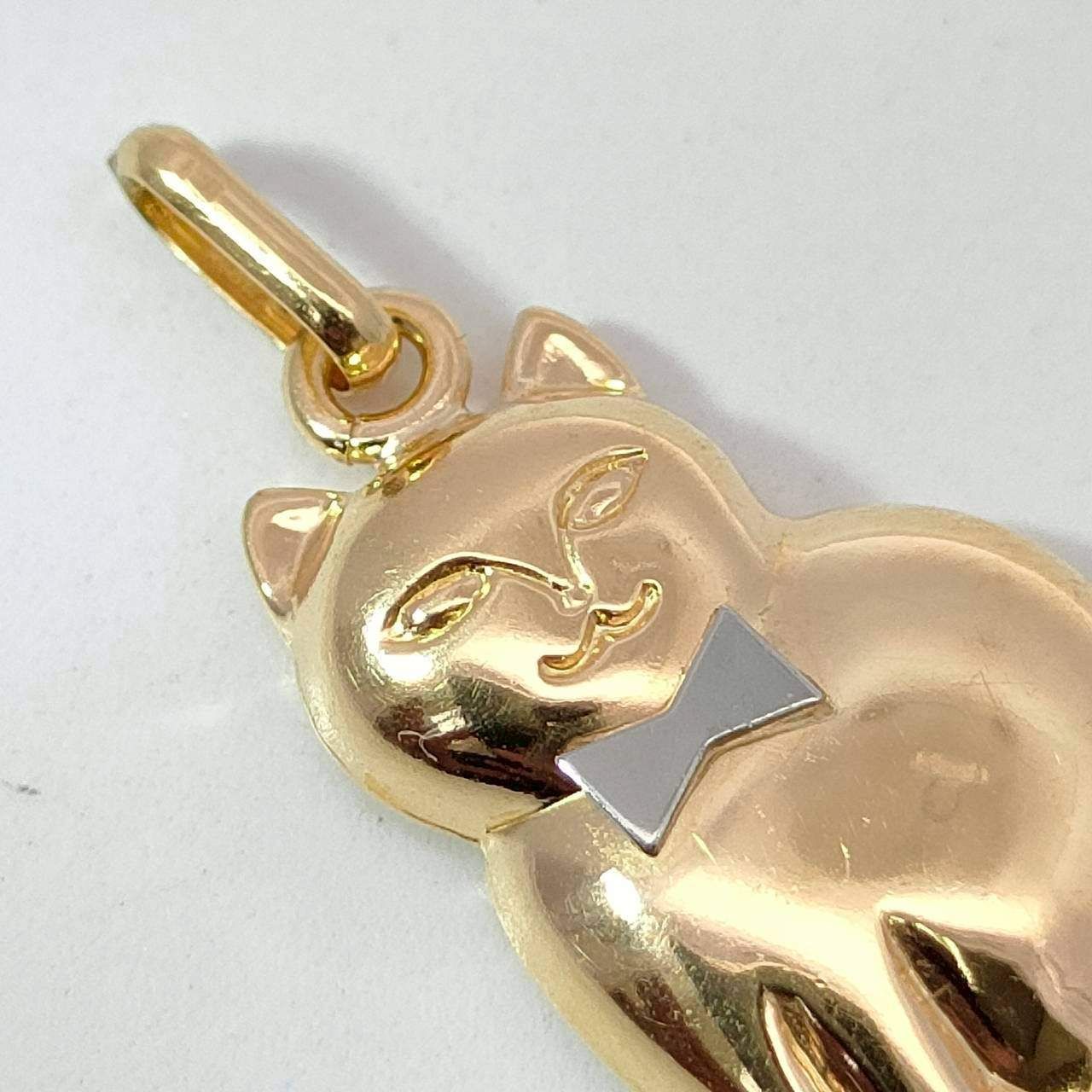 18金 K18 男女兼用 猫 ネコ ネックレストップ 0.86ｇD169 NICORILABO_COM