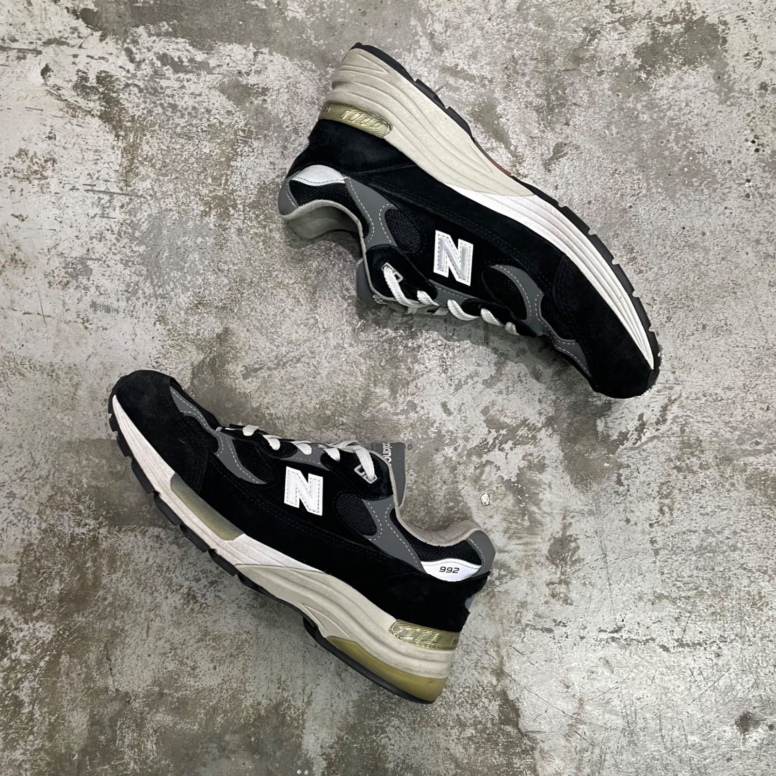 国内正規 New Balance 992 Black 2021年製 スエード スニーカー M992EB 