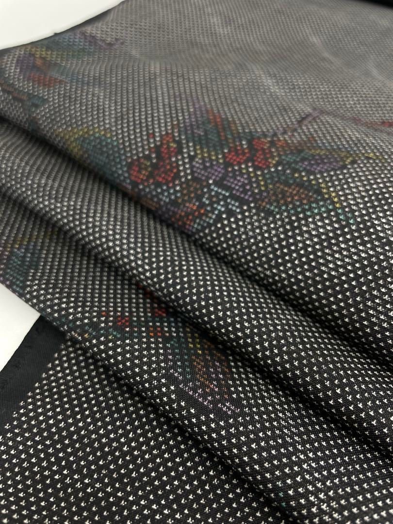 平和屋着物＊夏物 紗紬 反物 着尺 格子 逸品 未使用 DAAW7751zzz