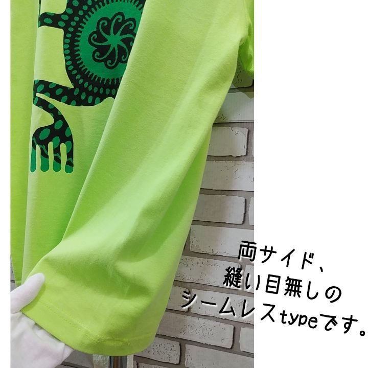 S 新品 Tシャツ Totem トーテム・シルクドゥソレイユ グリーン系 コットン