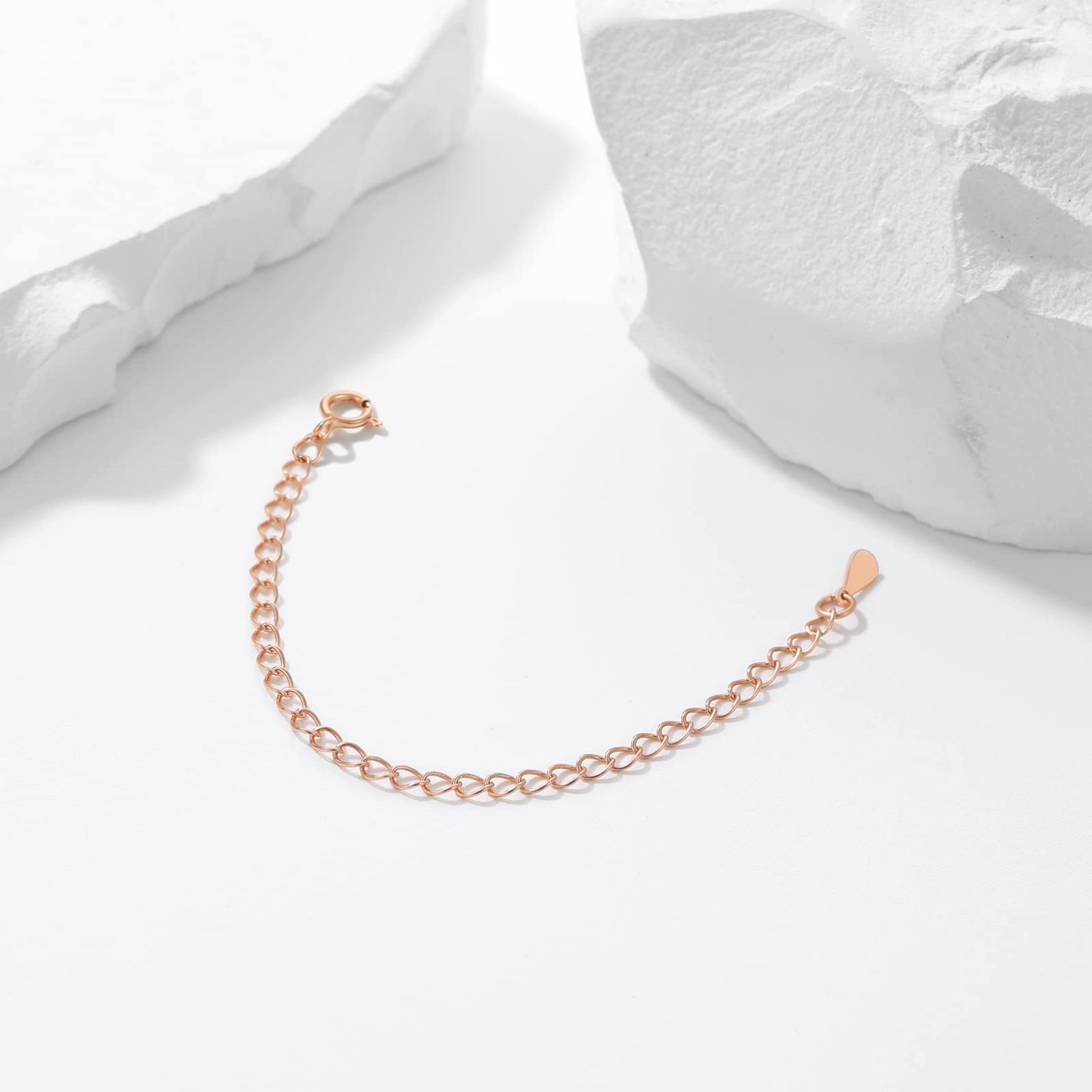 数量 10 cm 2本セット ネックレス 5 延長 シルバー925 調整用 アジャスターチェーン 金属アレルギー対応 PROSTEEL