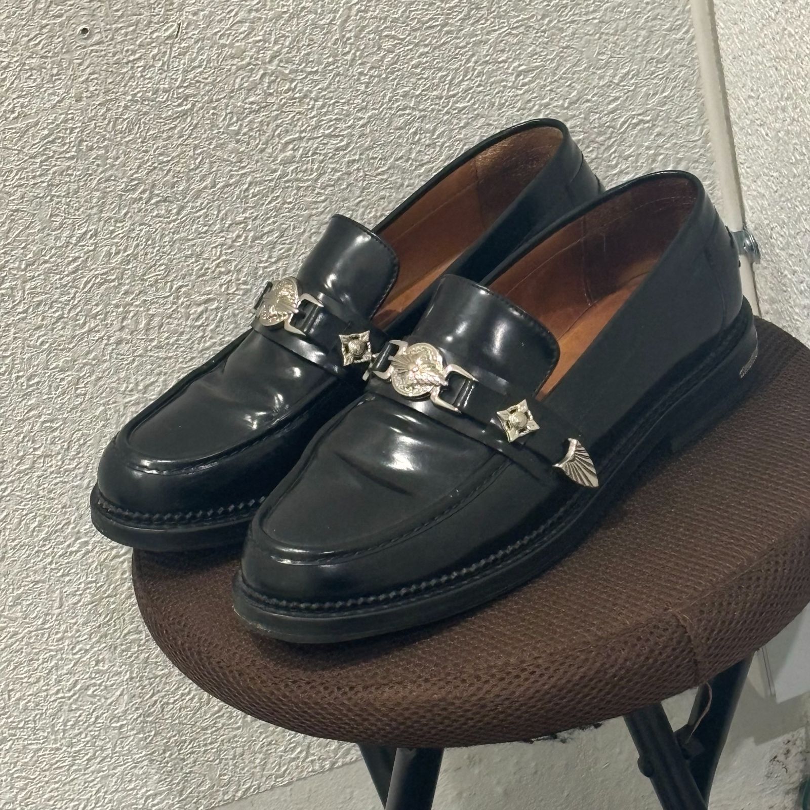 TOGA VIRILIS　トーガビリリース　 METAL LOAFER メタルローファー　レザーシューズ　SIZE41【表参道t0】
