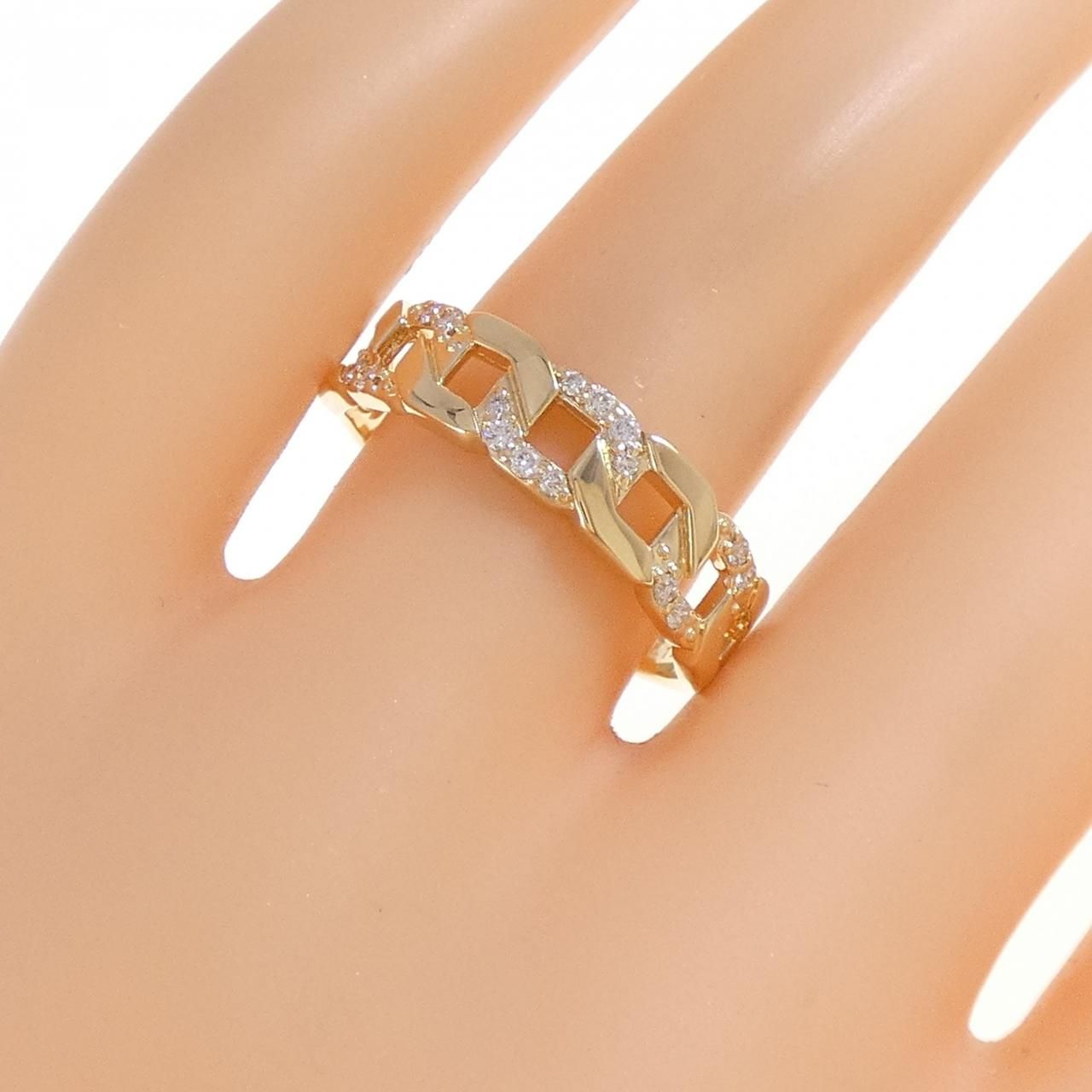 K18YG ダイヤモンド リング 0.12CT - メルカリ