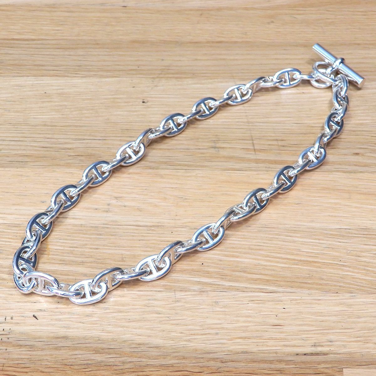 【新品未使用】エルメス　シェーヌダンクルネックレス43コマ入手困難品 シェーヌ・ダンクル ネックレス PM 43コマ[] Chaine d'ancre Necklace