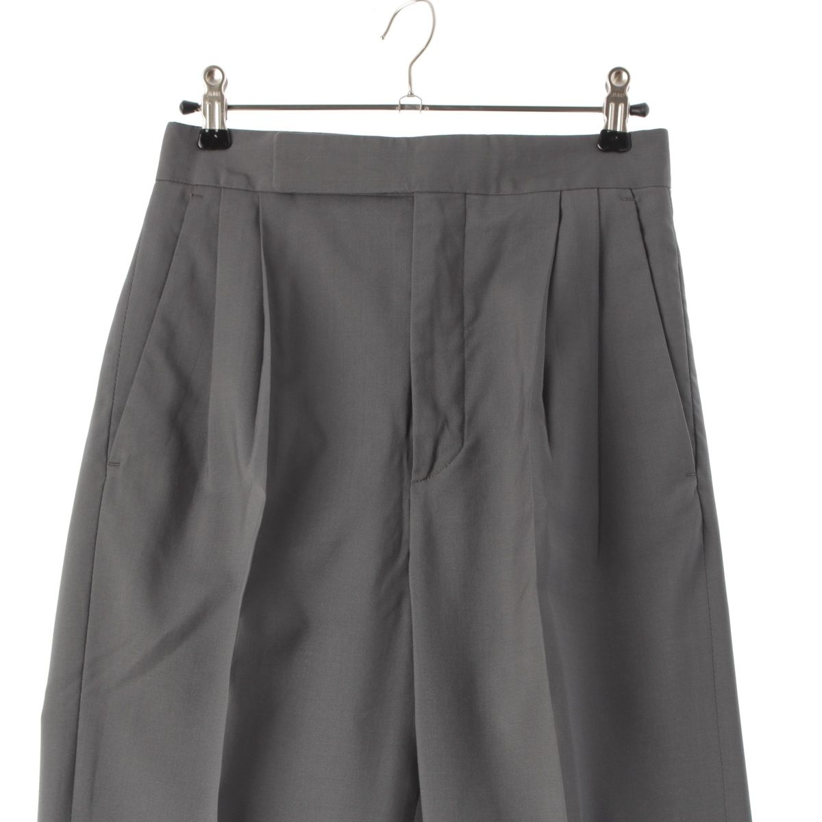 セリーヌ フィービー期 ウール タック パンツ センタープレス 21S95  