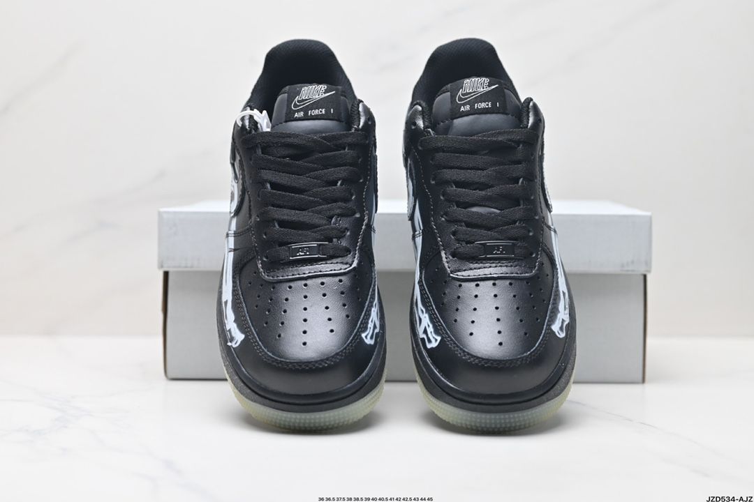 ナイキ エアフォース1 ロー ブラック スケルトンBQ7541-001
